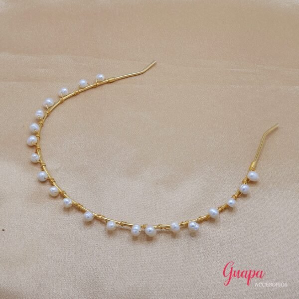 Photo_1762529032525 Diadema Bronce Con Baño de Oro Perlas