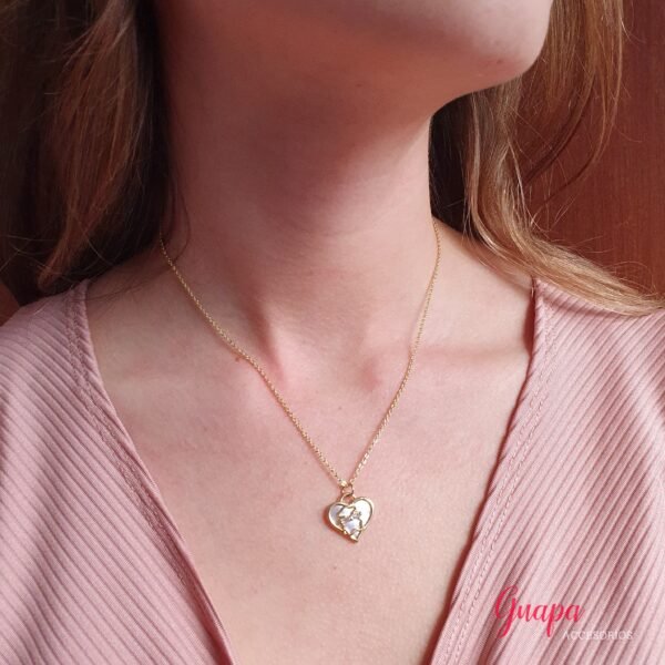 Juego Goldfilled Osito & Nácar