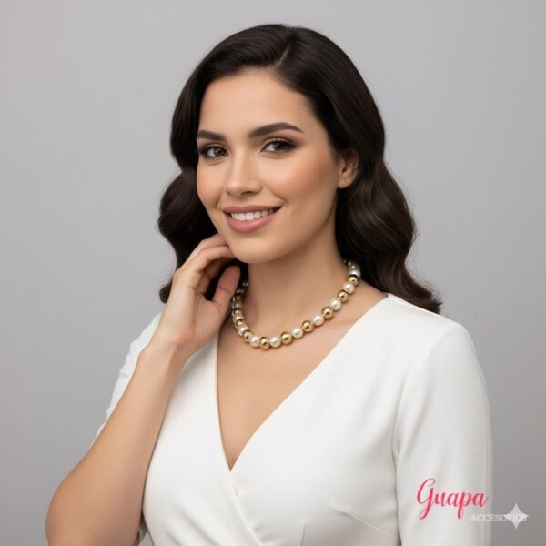 Collar Balines Goldfilled & Perlas