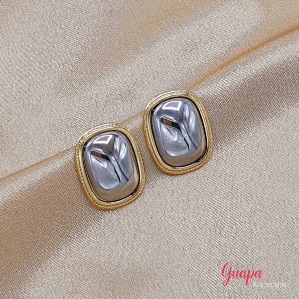 Aretes Acero Gold & Silver