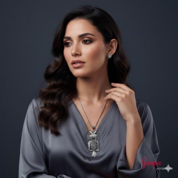 Photo_1764035214746 Collar Metálico Largo Buho