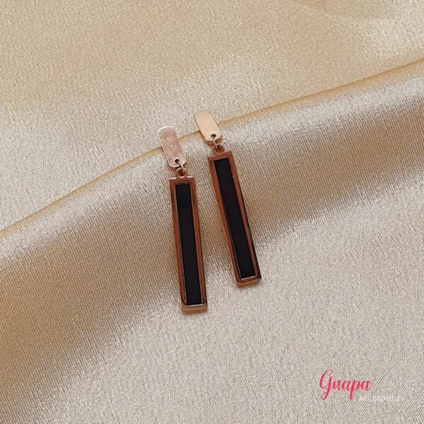 Aretes Acero Oro Rosa