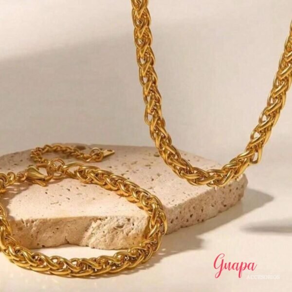 Photo_1760725967195 Juego Acero Collar & Manilla