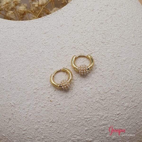 Photo_1764769487851 Argollas Mini con Perlitas