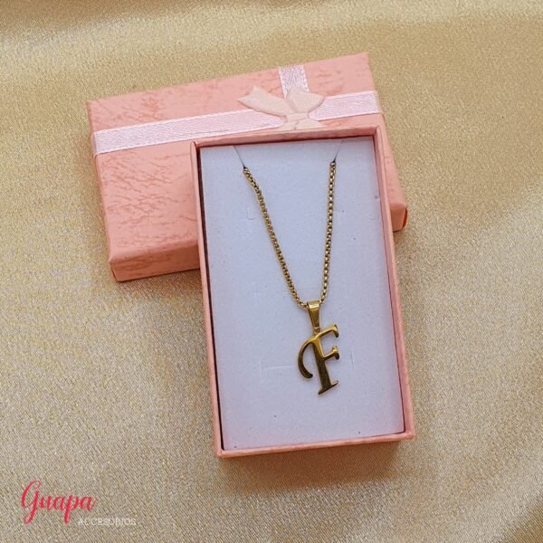 Cadena Acero Letra Inicial