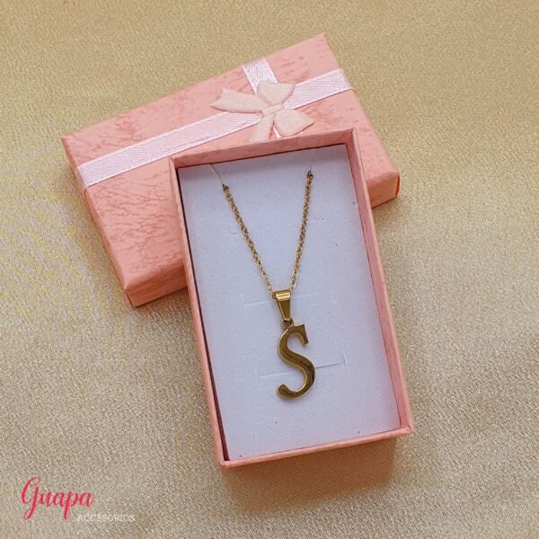 Cadena Acero Letra Inicial