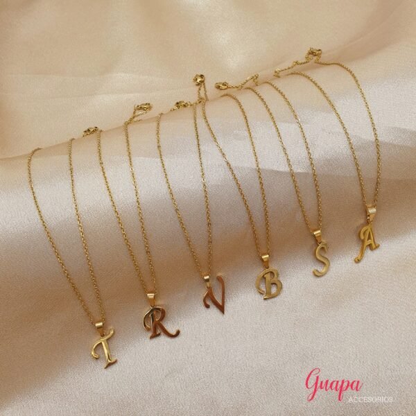 Cadena Acero Letra Inicial