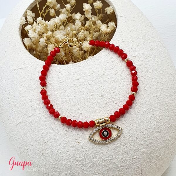 Manilla Goldfilled, Cristales & Ojo Turco