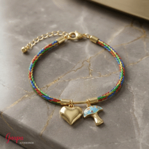 Manilla Goldfilled Corazón & Hongo