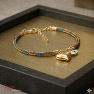 Manilla Goldfilled Corazón & Ojo Turco