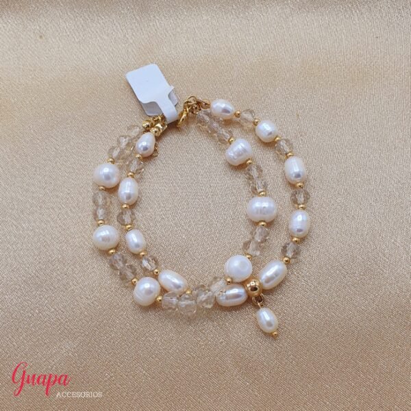 Manillas Goldiflled & Perlas de Río 2 en 1