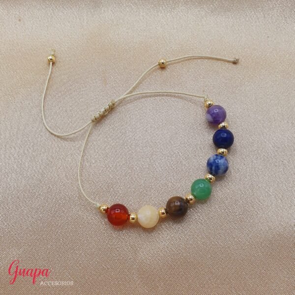 Manilla Goldfilled Energética 7 Chakras