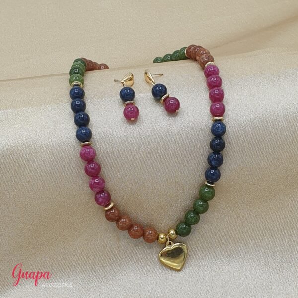 Juego Goldfilled & Piedra Natural