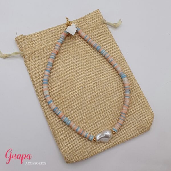 Collar Goldfilled & Rubber Beads