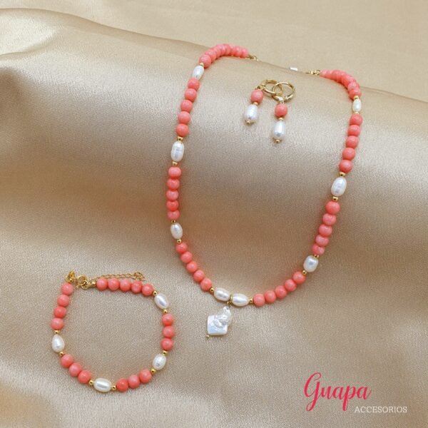 Juego Goldfilled Collar, Aretes & Manilla