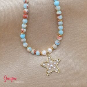 Juego Goldfilled Jaspe Aquarela