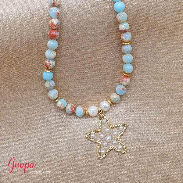 Juego Goldfilled Jaspe Aquarela