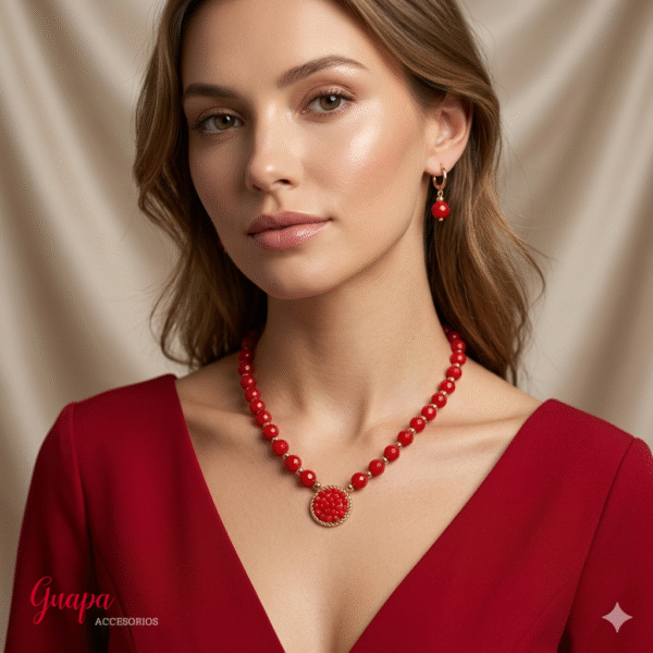 Juego Goldfilled & Cristales