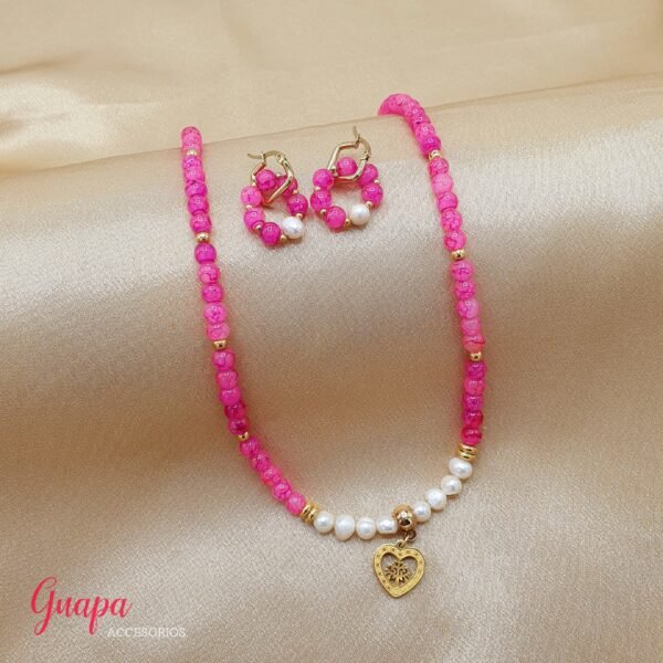 Juego Goldfilled Collar & Aretes