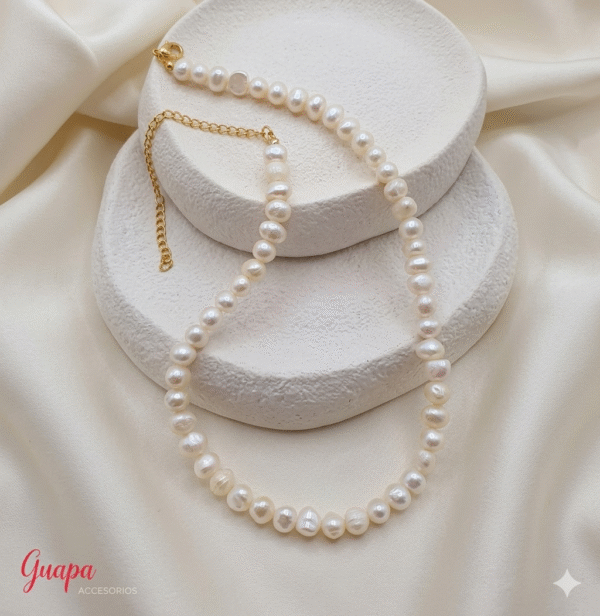 Collar Goldfilled & Perlas de Río