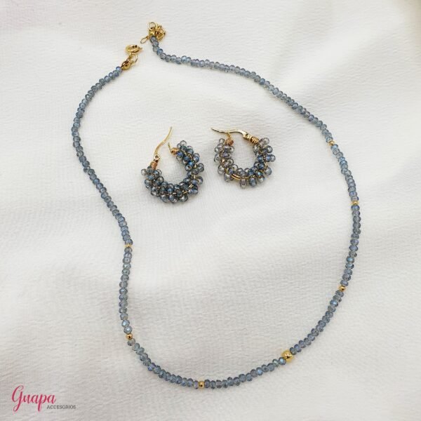 Juego Goldfilled & Cristales