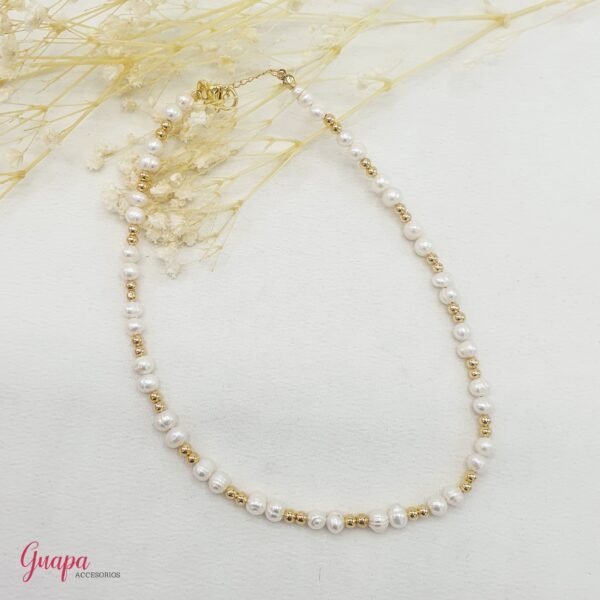 Juego Goldfilled & Perlas de Río