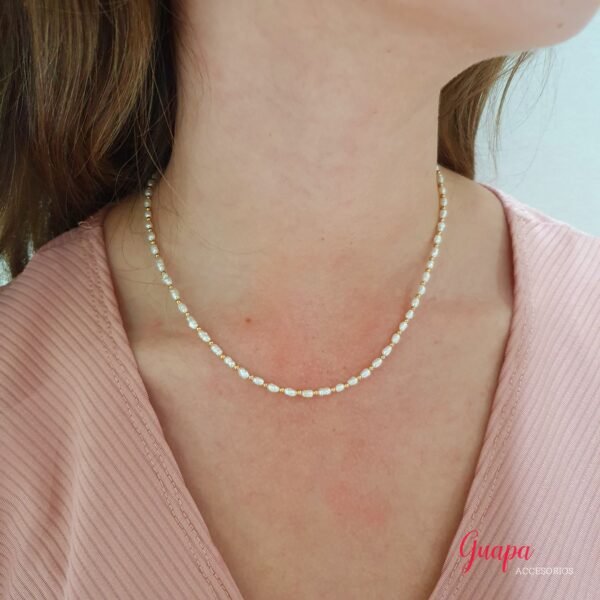 Collar Goldfilled & Mini Perlas de Río