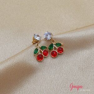 Aretes Goldfilled Cereza