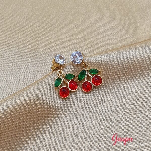 Aretes Goldfilled Cereza