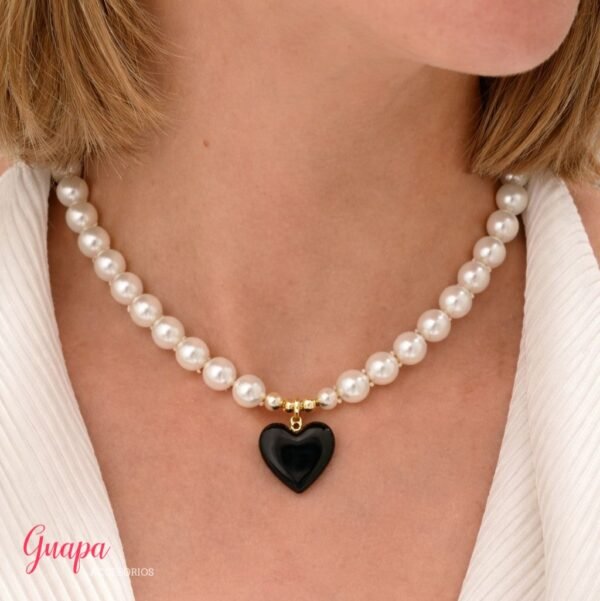 Collar Perlas Fantasía & Corazón