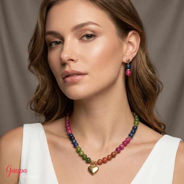 Juego Goldfilled & Piedra Natural