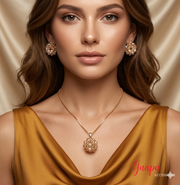 Juego Goldfilled & Cristales