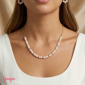 Juego Goldfilled & Perlas de Río