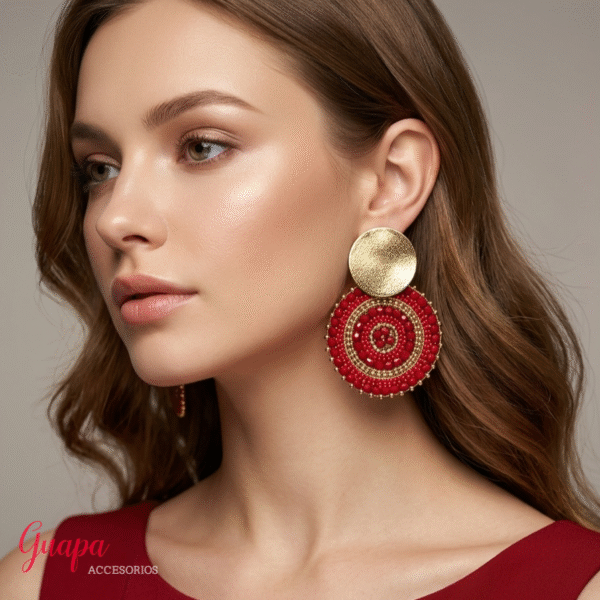 Aretes Bronce Tejidos