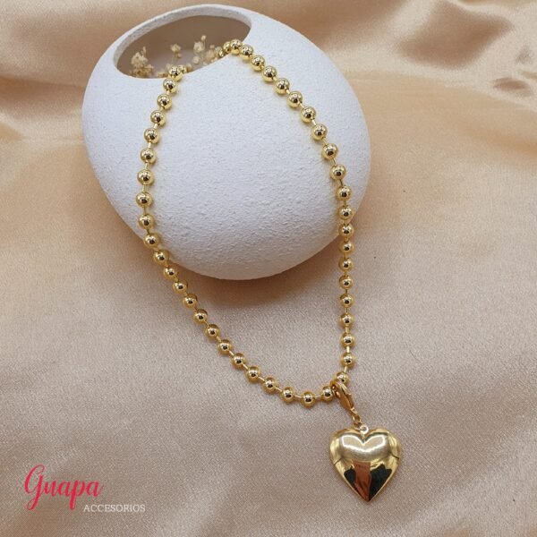 Collar Goldfilled con Corazón Relicario