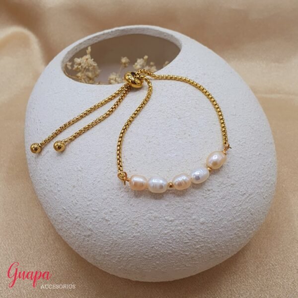 Juego Goldfilled & Perlas de Río