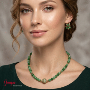 Juego Goldfilled Collar & Aretes