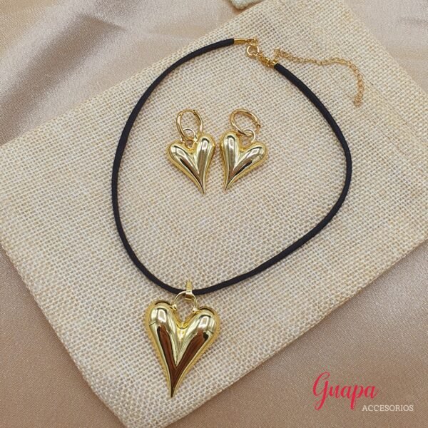 Juego Goldfilled Corazón