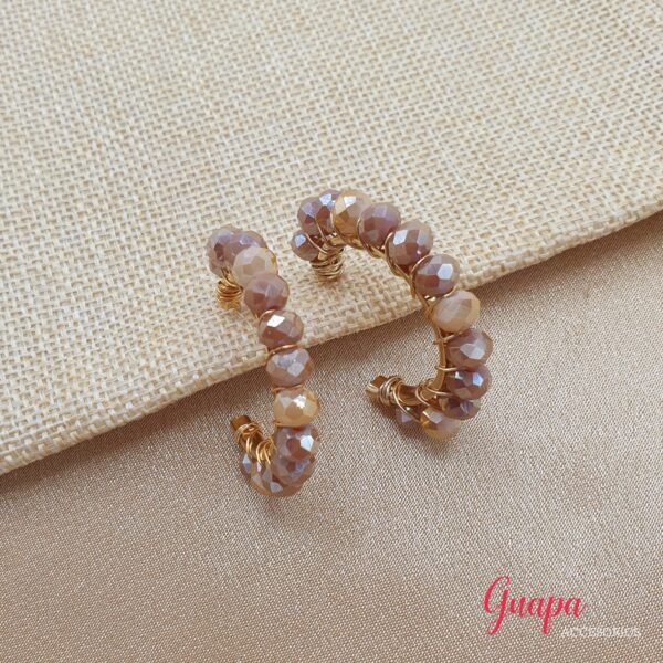 Argollas Goldfilled Tejidas