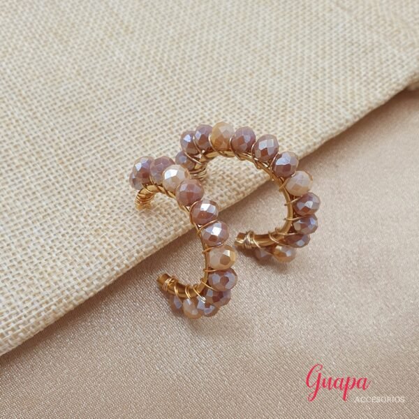 Argollas Goldfilled Tejidas