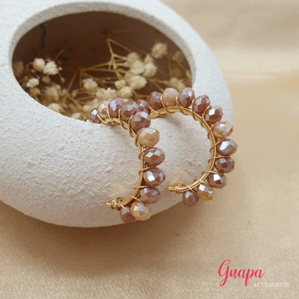 Argollas Goldfilled Tejidas
