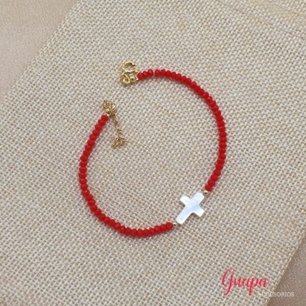 Manilla Goldfilled & Cristales con Cruz