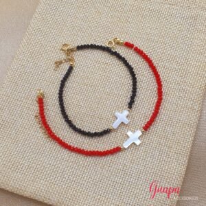 Manilla Goldfilled & Cristales con Cruz