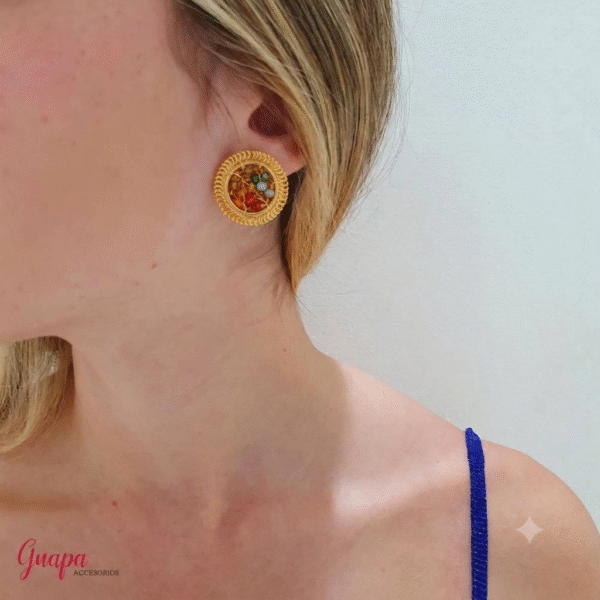 Aretes Bronce Tejidos