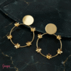 Aretes Bronce con baño de Oro