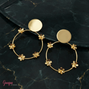 1789401202057 Aretes Bronce con baño de Oro