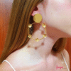 Aretes Bronce con baño de Oro