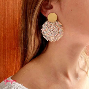 Aretes Acero Tejidos