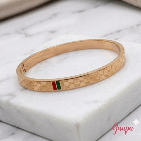 Manilla Acero Oro Rosa