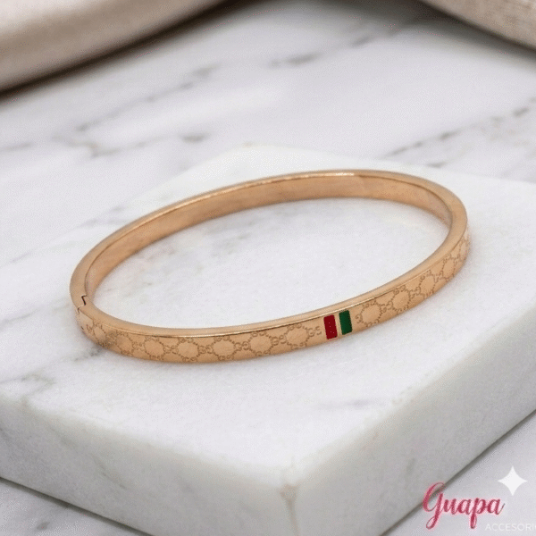 Manilla Acero Oro Rosa